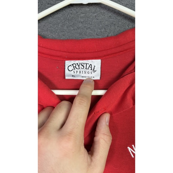 Nebraska Cornhuskers Shirt Polo Mens XL NCAA College Football Crystal Springs - Picture 3 of 8